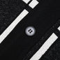 Awake Windowpane Short Sleeve Cardigan - Black/White