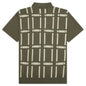 Awake Windowpane Short Sleeve Cardigan - Sand/Light Yellow