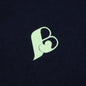 B Logo Hoodie - Navy Mocha