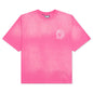 BB Faded Helmet S/S Crop Fit Knit - Carmine Rose