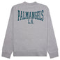 Back College Crew - Melange Grey/Petrol