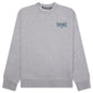 Back College Crew - Melange Grey/Petrol
