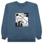 Ball Sports Crew Neck Sweatshirt - Dark Blue