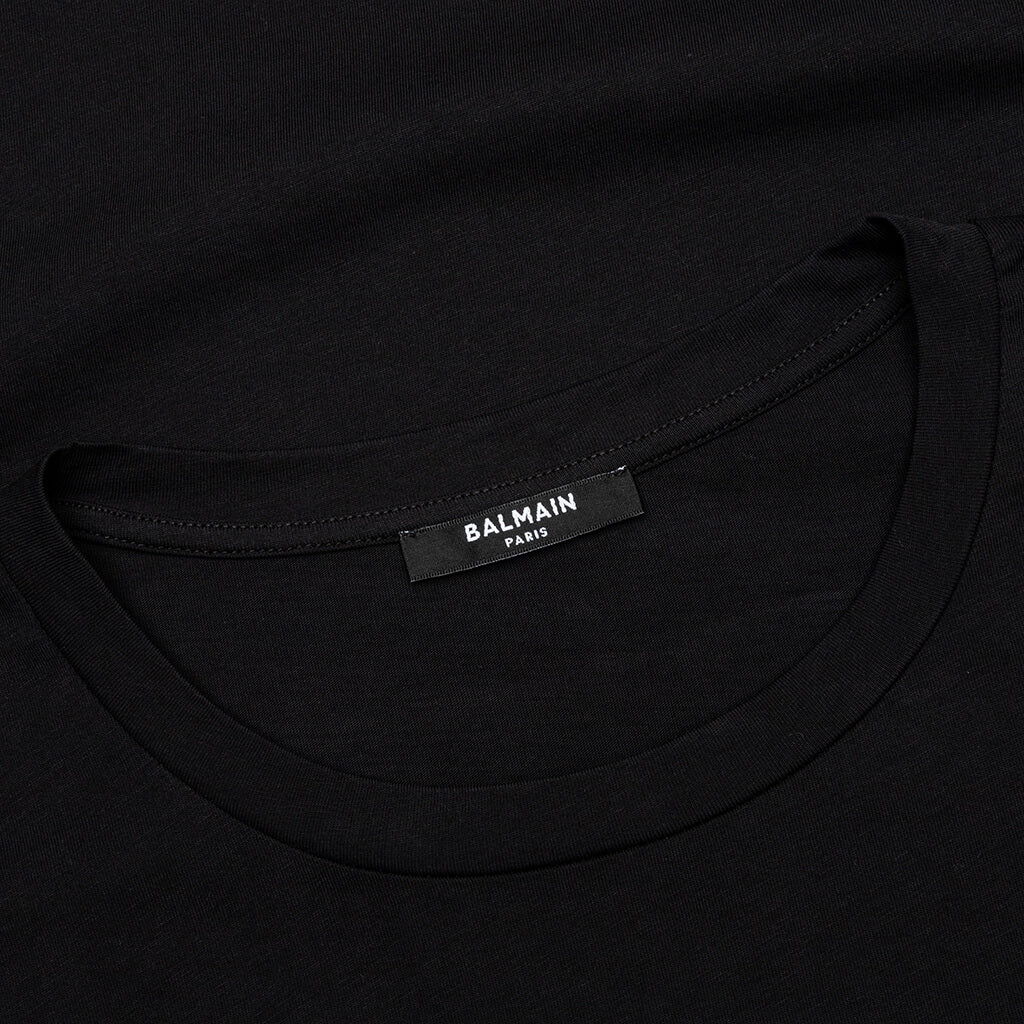 Classic Fit Foil T-Shirt - Noir/Or