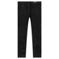 Double Stonewash Ribbed Slim Jeans - Noir Delave