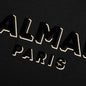 Flock & Foil Sweatshirt - Black/Gold