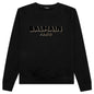 Flock & Foil Sweatshirt - Black/Gold