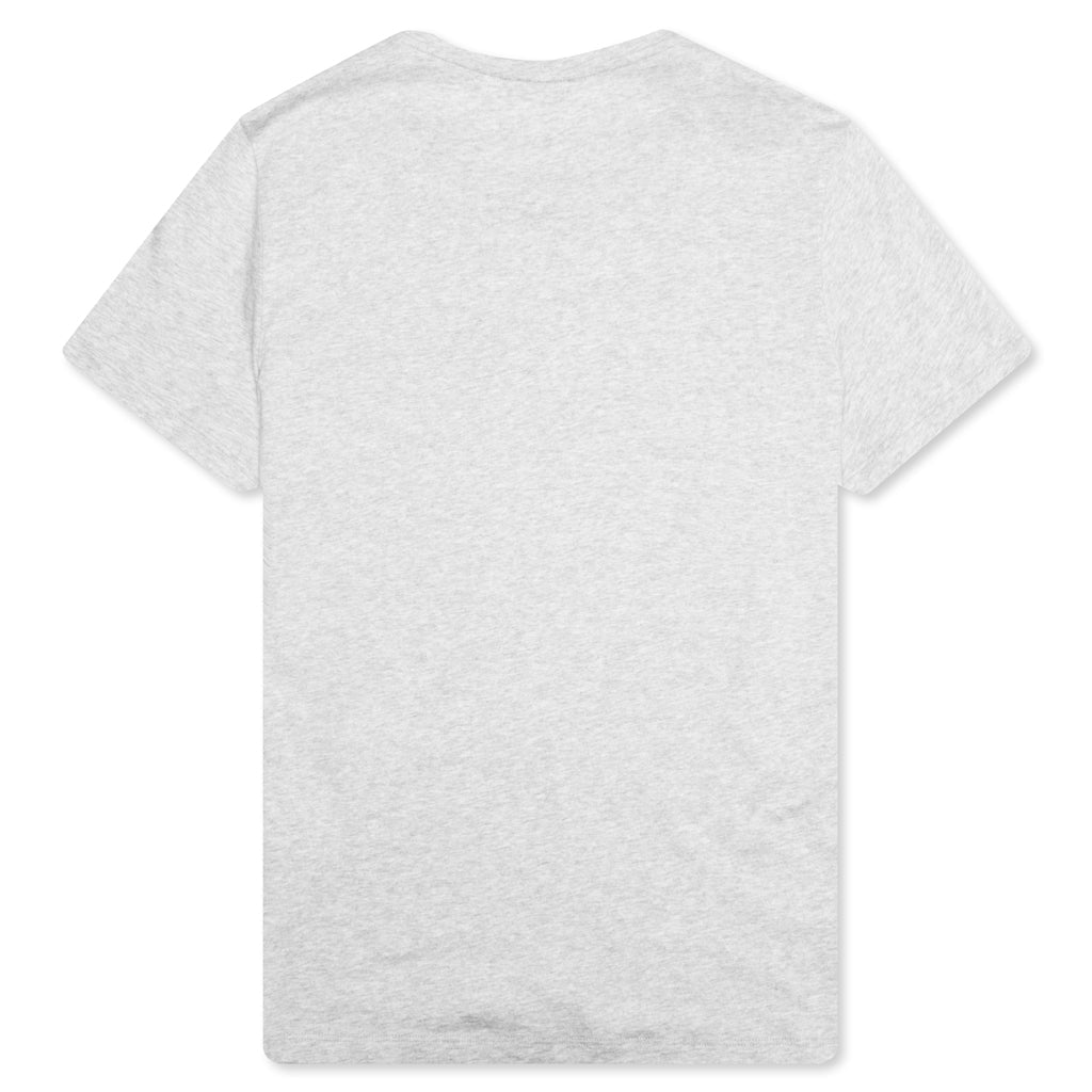 Flocked Logo T-Shirt - Mottled Grey