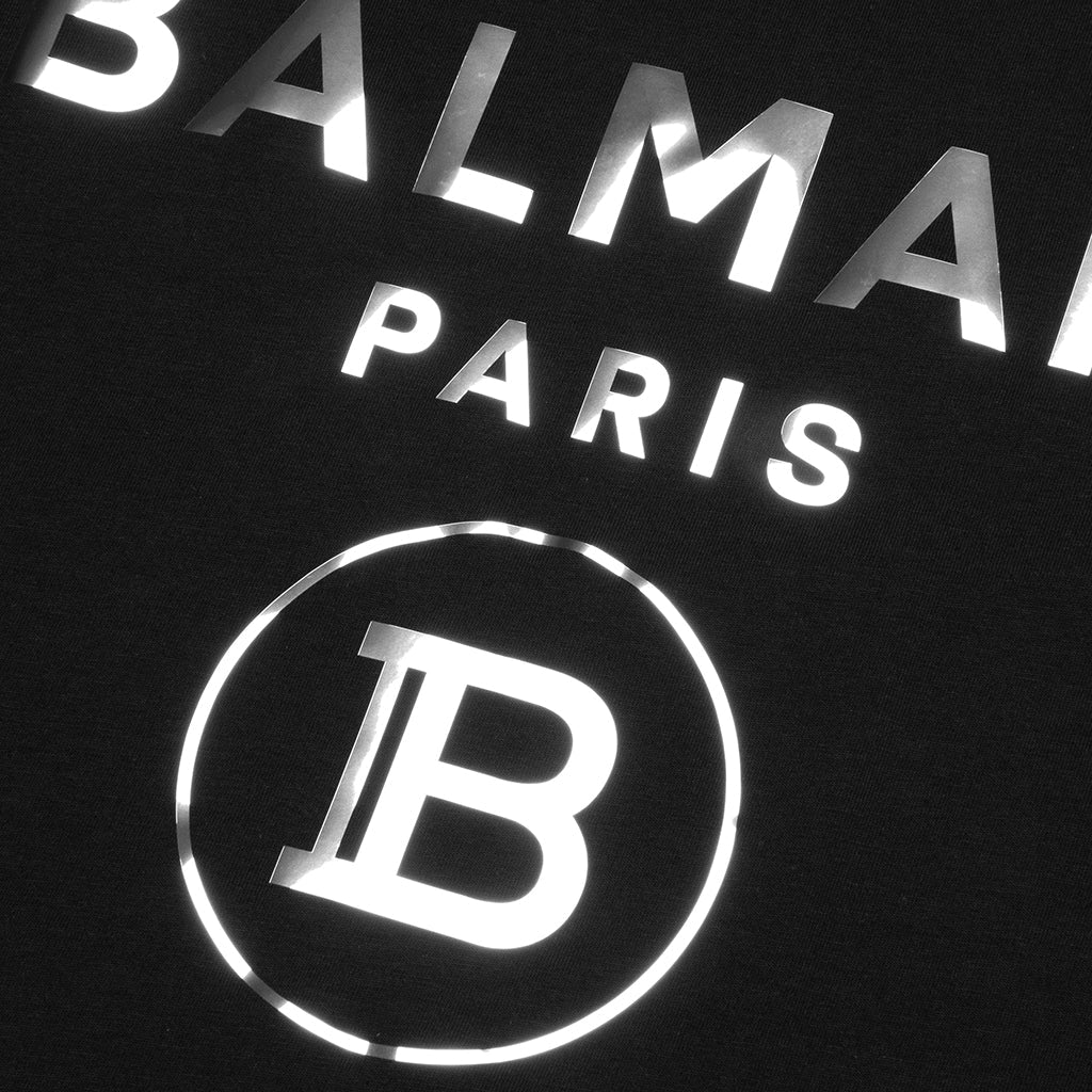 Silver Foil T-Shirt - Black