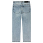 Loose Vintage Wash Denim Pants - Bleu Jean Clair