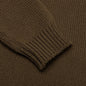 Merino Pullover - Kaki/Orange