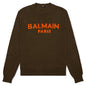 Merino Pullover - Kaki/Orange