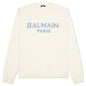 Merinos Pullover - Blanc/Bleu Pale