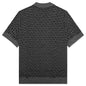 Monogram Wool & Linin Polo - Noir/Gris Fonce