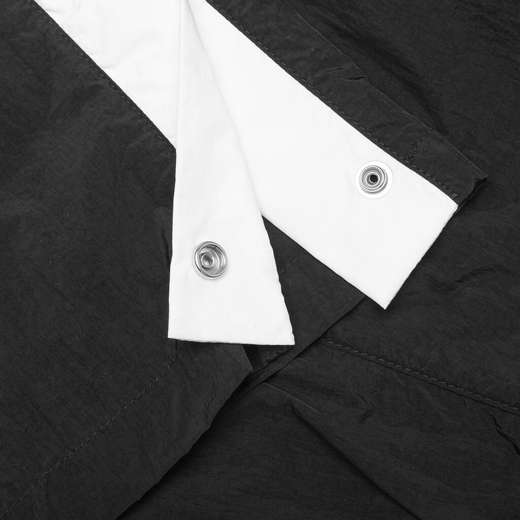Nylon Snapped Track Pants - Noir/Blanc
