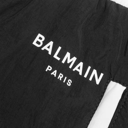 Nylon Snapped Track Pants - Noir/Blanc