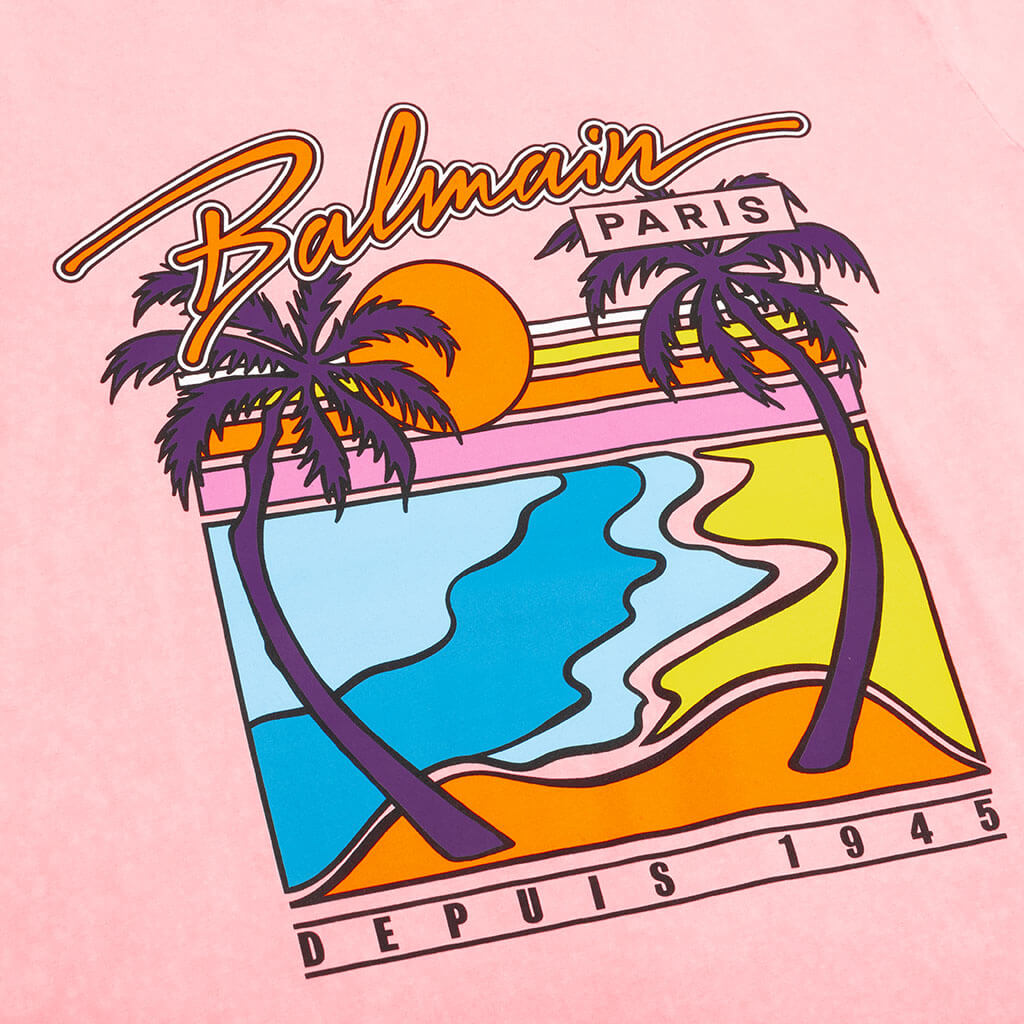 Paris Printed T-Shirt - Pink