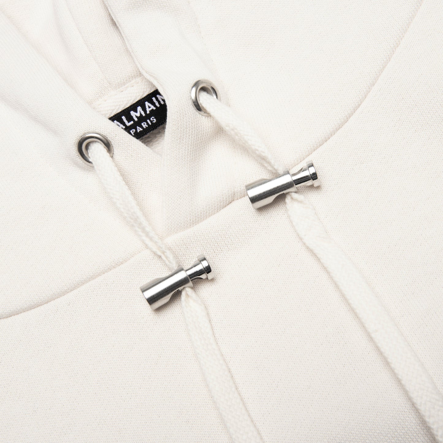 Printed Hoodie - Beige/Bleu Clair