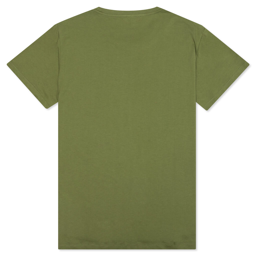 Printed T-Shirt - Kaki Fonce/Noir