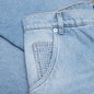 Straight Monogram Denim Pants - Blue