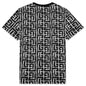 Tape Monogram T-Shirt - Blanc/Noir