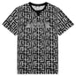 Tape Monogram T-Shirt - Blanc/Noir
