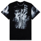 X-Ray Print Raw Edge T-Shirt - Noir/Blanc