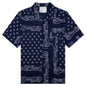 Bandana Button Up Shirt - Navy