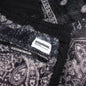 Bandana Pattern Fleece Pants - Black