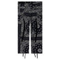 Bandana Print Pants - Navy