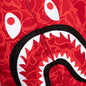 Bape 30th Anniversary Line Camo Shark Full Zip Hoodie - Red