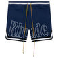 Basketball Logo Swim Short - Blue/Black/White