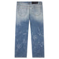 Beaded Wide Jeans - Dark Wash