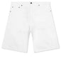 Berry Wide Denim Short - Washed White