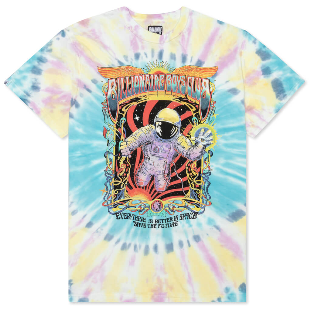 BB Astro Dye Trip S/S Knit - White