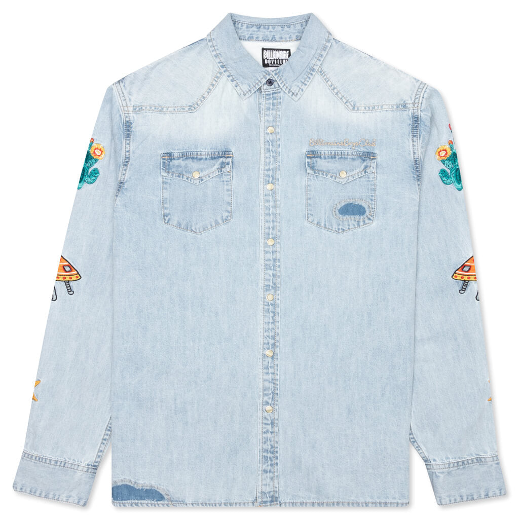 BB Hillside L/S Woven - Infinity