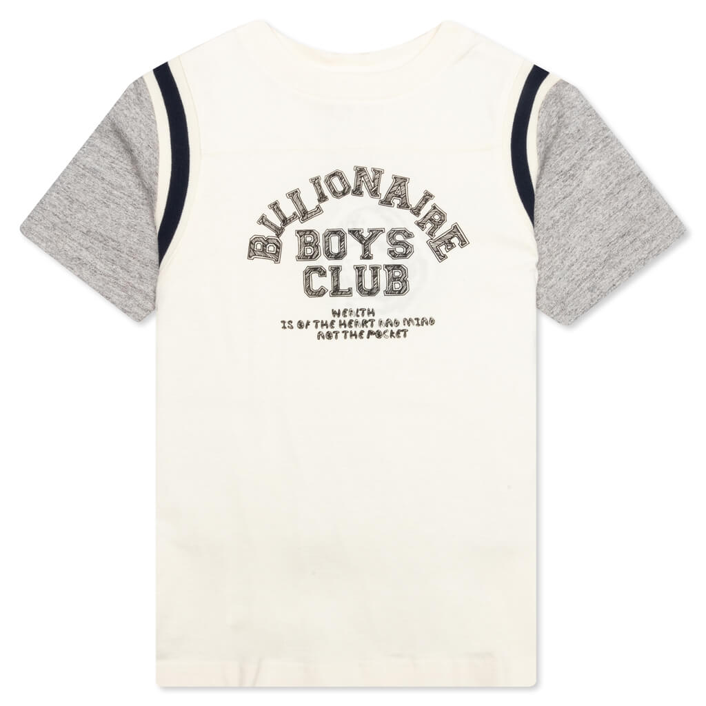 BB Kids League S/S Knit - Whisper White