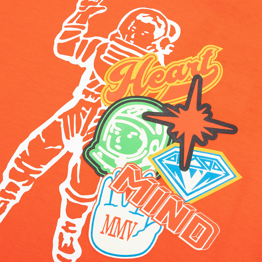BB Kids MVP Astronaut S/S Tee - Red Orange