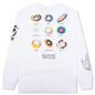 BB Moon Salutations L/S Tee - Bleach White