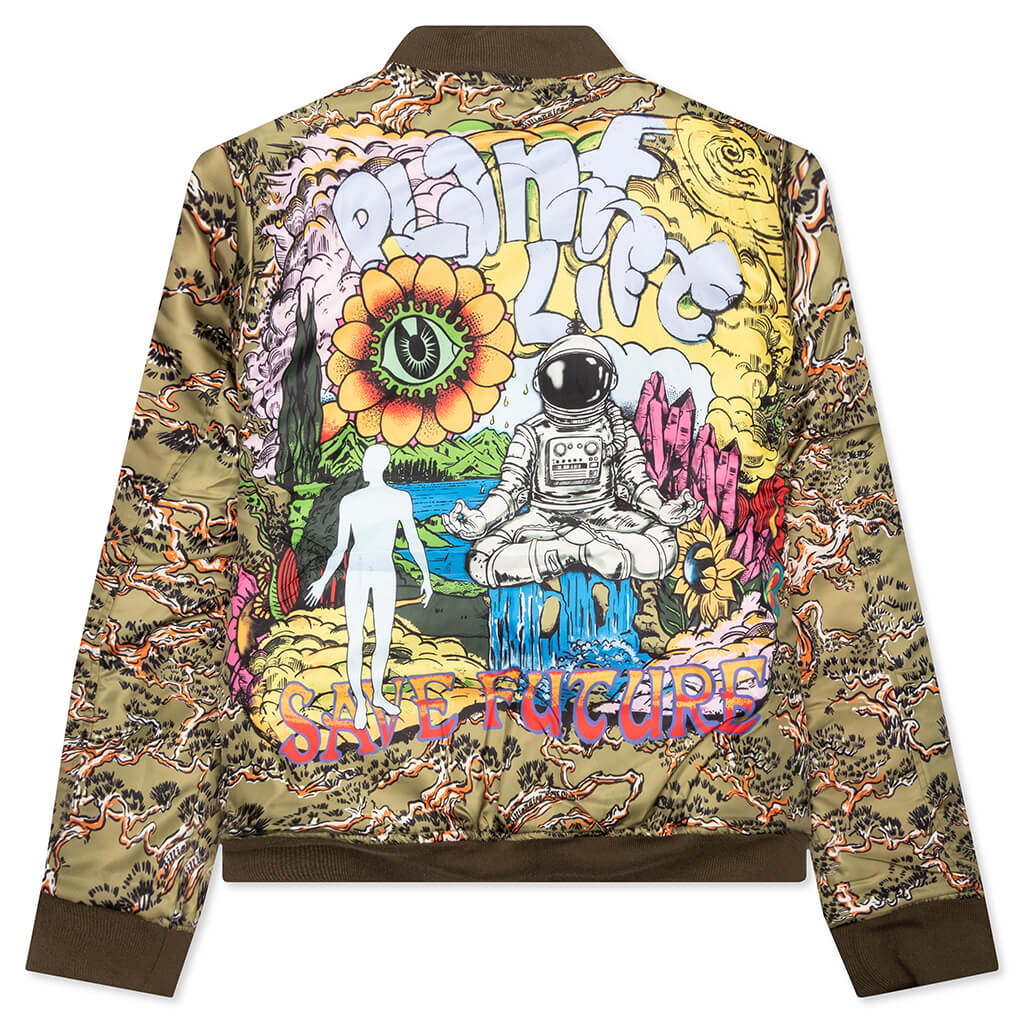 BB Phoenix Reversible Bomber Jacket - Olive Drab