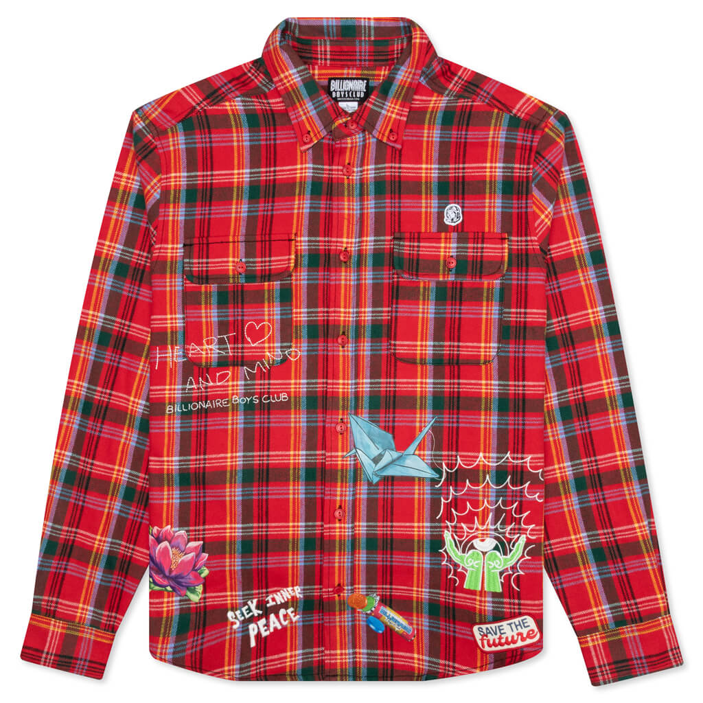 BB Relaxation L/S Woven - Lollipop Red