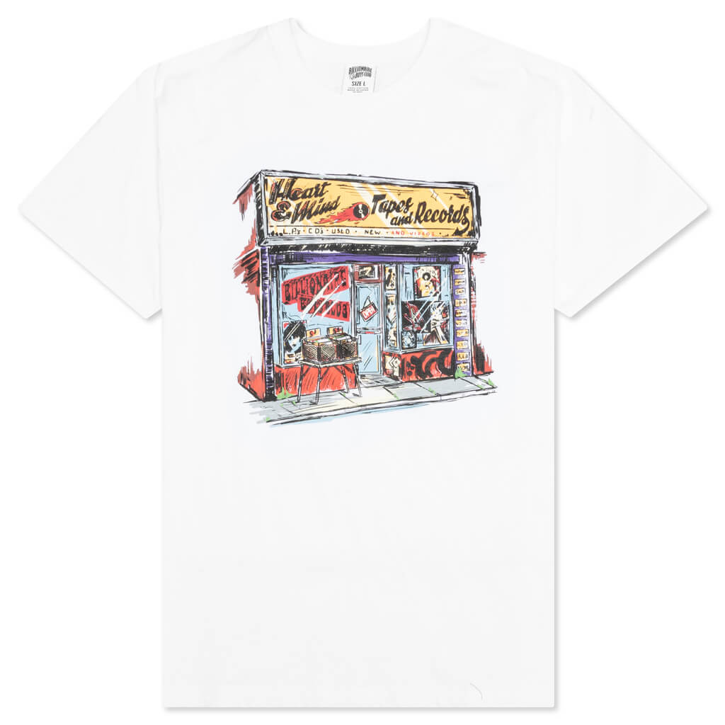 BB Tapes and Records S/S Tee - Snow White