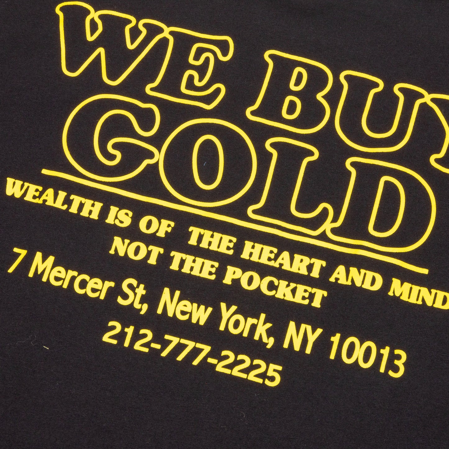 BB We Buy Gold S/S Tee - Black