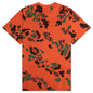 Foilage S/S Knit - Red Orange
