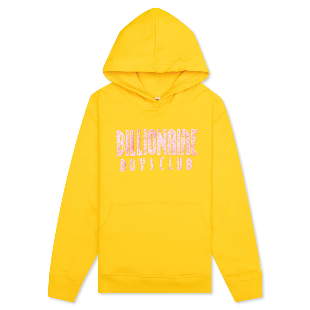 Kid's BB Straight Font Hoodie - Lemon Chrome