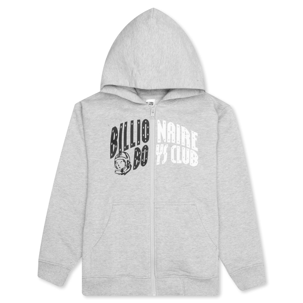 Kids BB Arch Zip Hoodie - Heather Grey