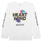 Kids Hrt N Mnd L/S Tee - White