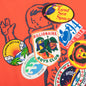 Land Sea Space S/S Tee - Red Orange