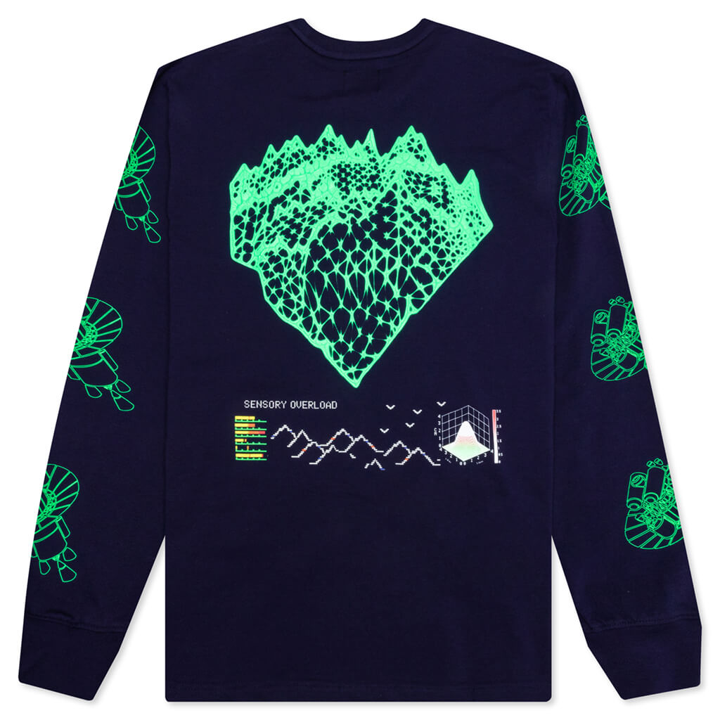 BB Systematic L/S Tee - Evening Blue