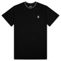 Wrapped S/S Knit Tee - Black